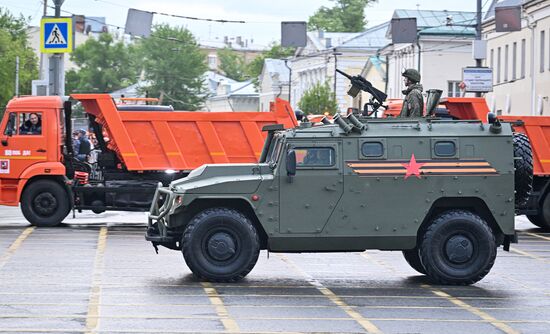 Russia WWII Victory Parade Rehearsal