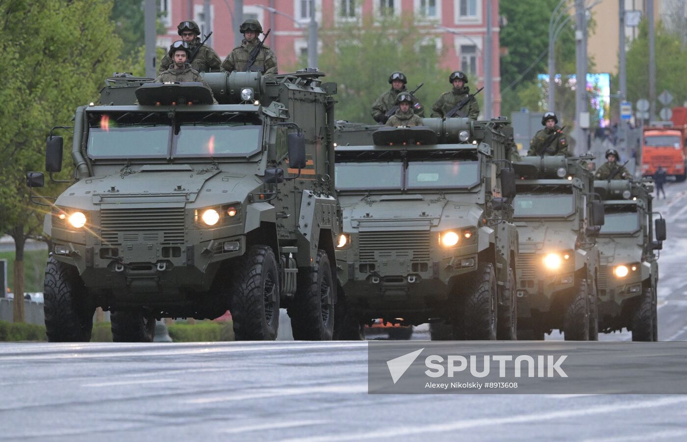 Russia WWII Victory Parade Rehearsal