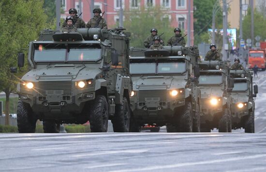 Russia WWII Victory Parade Rehearsal