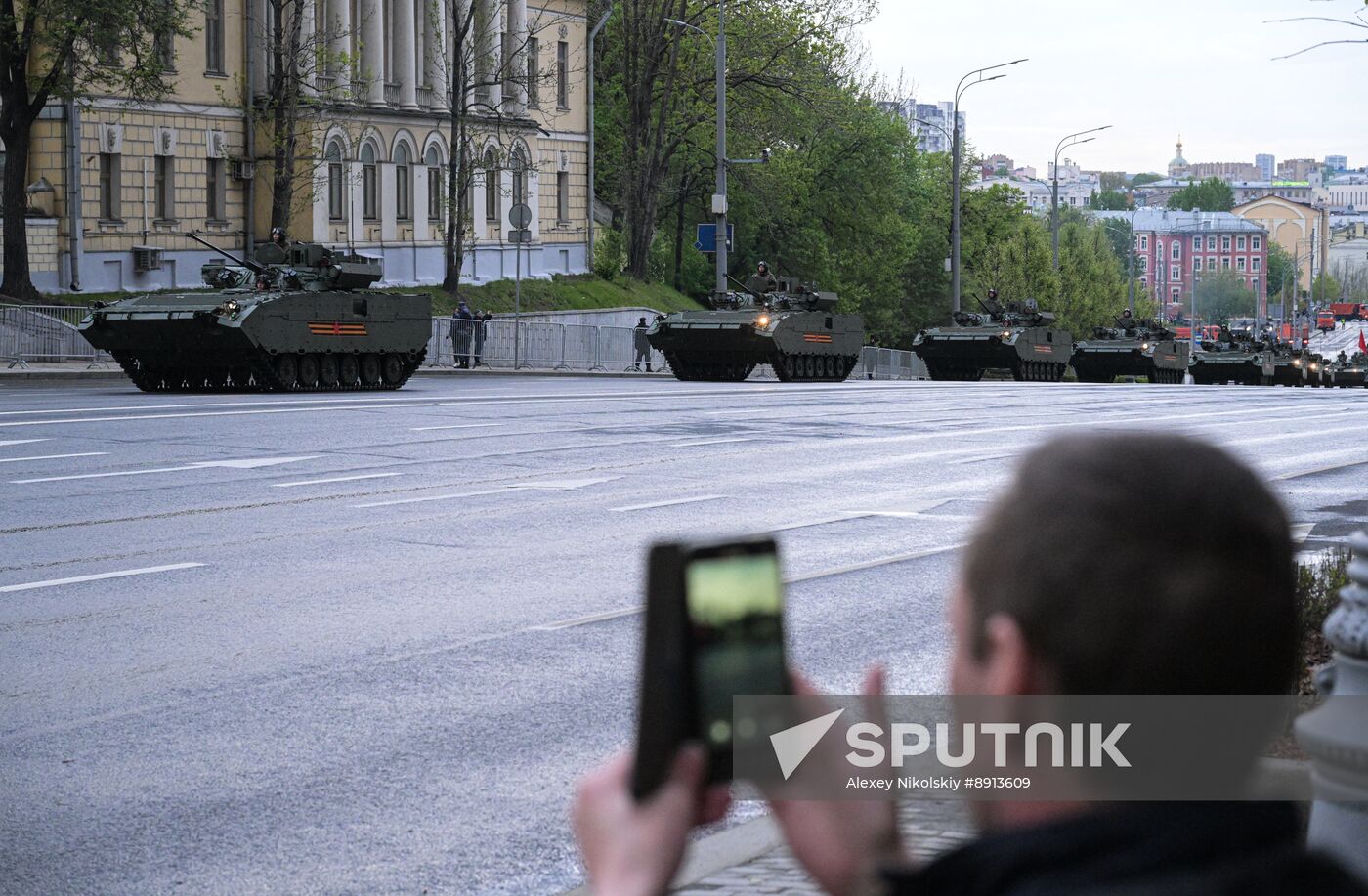 Russia WWII Victory Parade Rehearsal