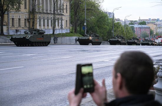Russia WWII Victory Parade Rehearsal