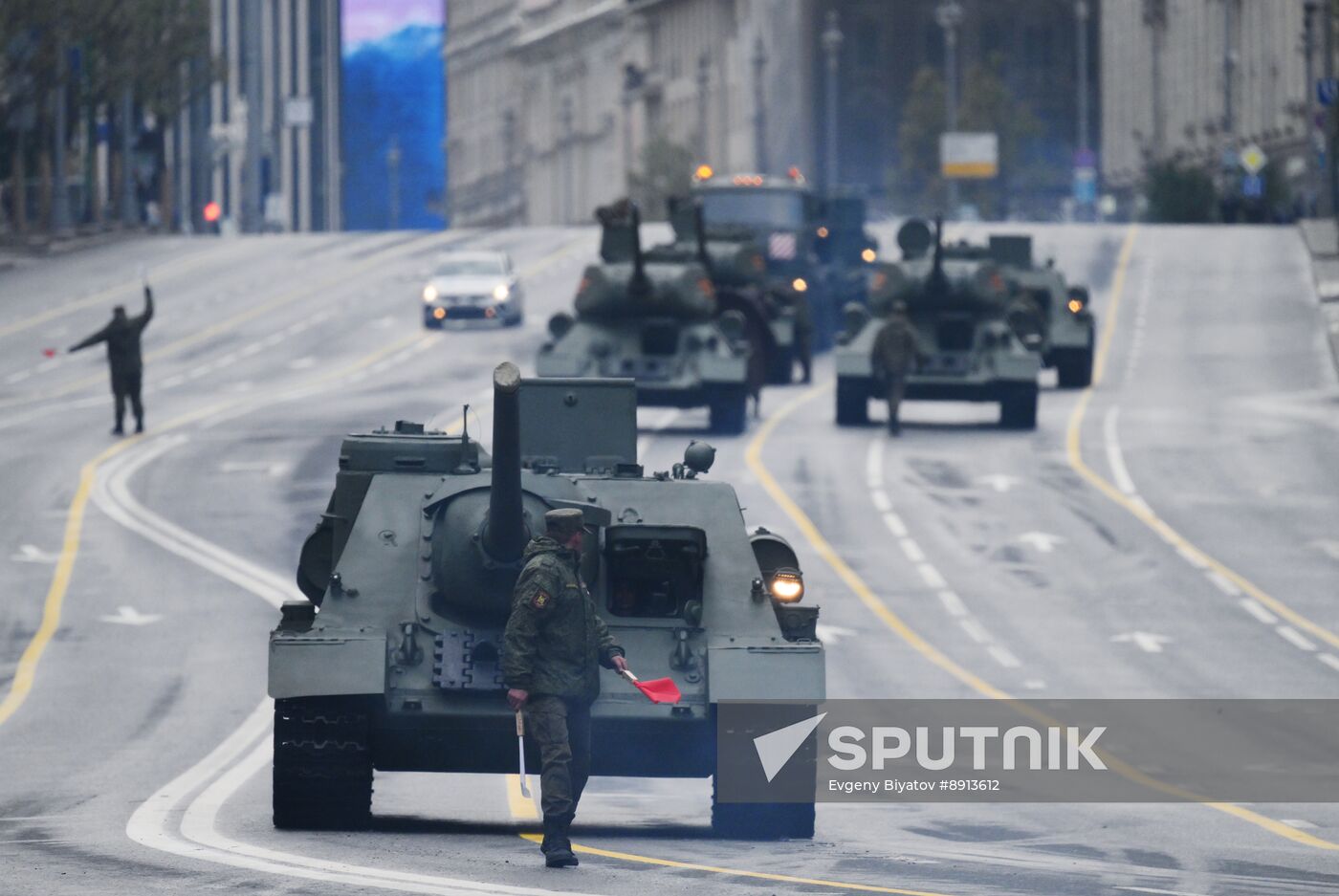 Russia WWII Victory Parade Rehearsal