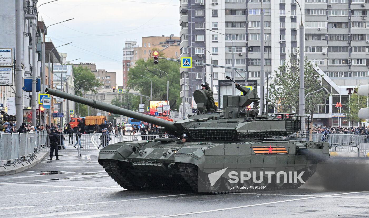 Russia WWII Victory Parade Rehearsal