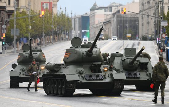 Russia WWII Victory Parade Rehearsal
