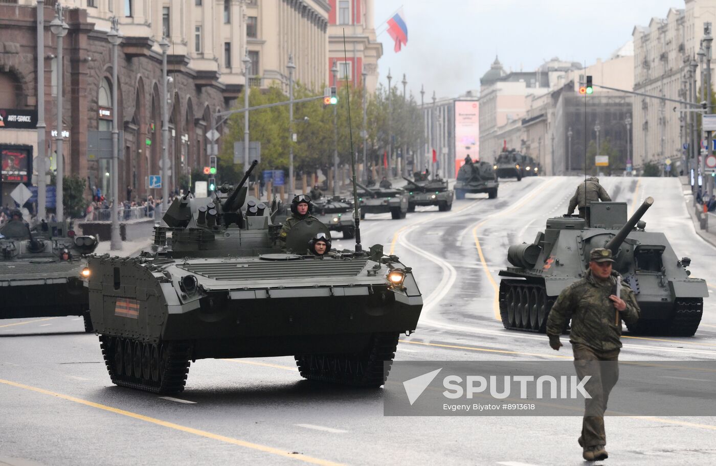 Russia WWII Victory Parade Rehearsal