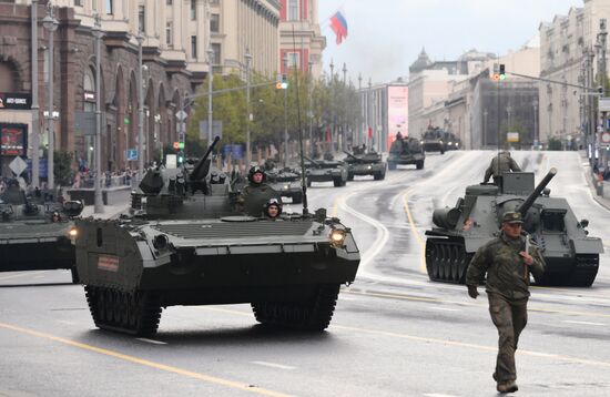 Russia WWII Victory Parade Rehearsal