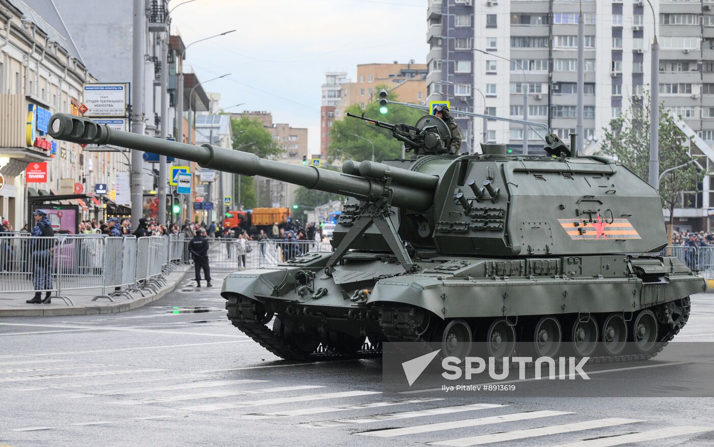 Russia WWII Victory Parade Rehearsal