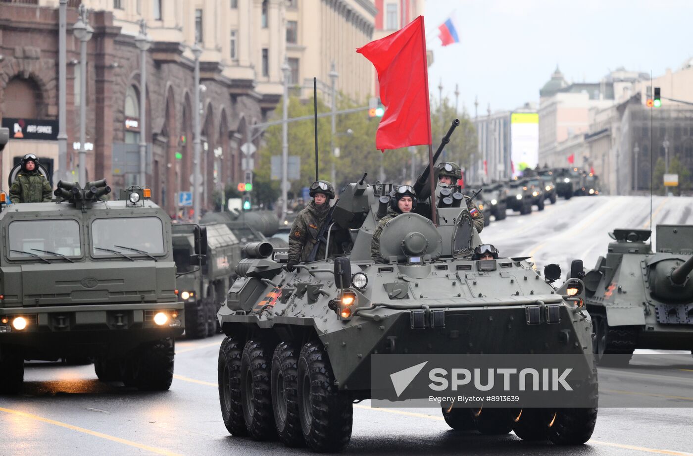 Russia WWII Victory Parade Rehearsal