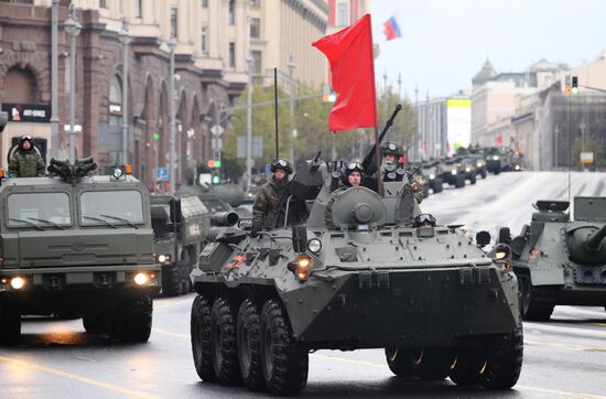 Russia WWII Victory Parade Rehearsal