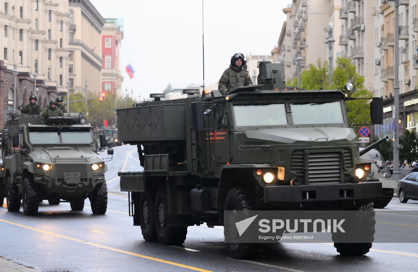 Russia WWII Victory Parade Rehearsal