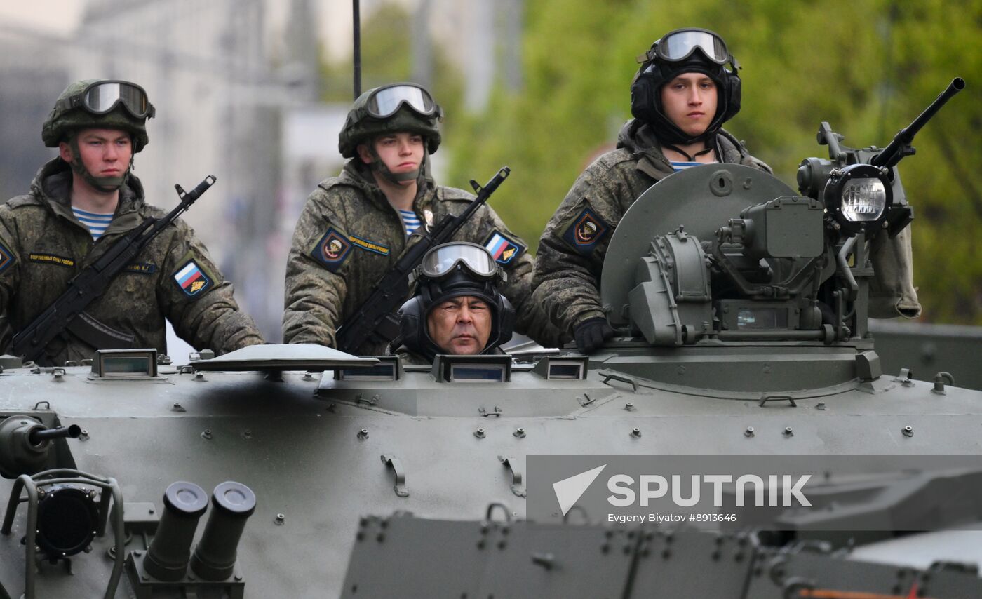 Russia WWII Victory Parade Rehearsal