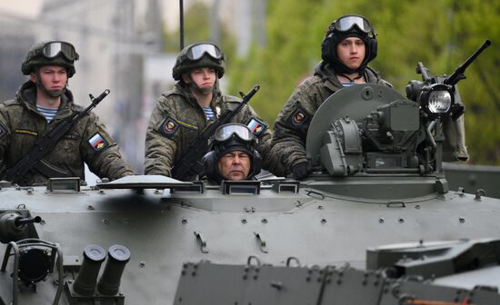 Russia WWII Victory Parade Rehearsal