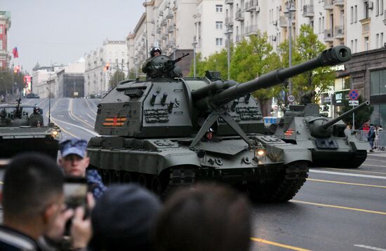 Russia WWII Victory Parade Rehearsal