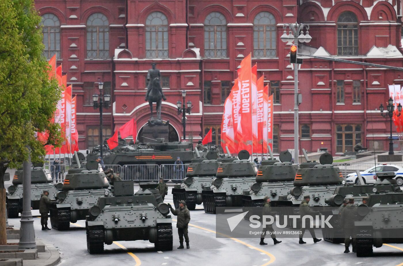 Russia WWII Victory Parade Rehearsal