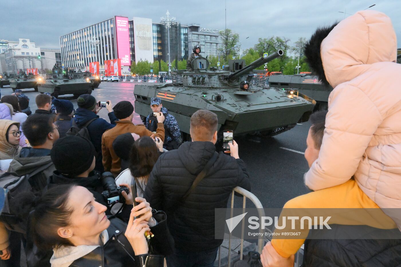 Russia WWII Victory Parade Rehearsal
