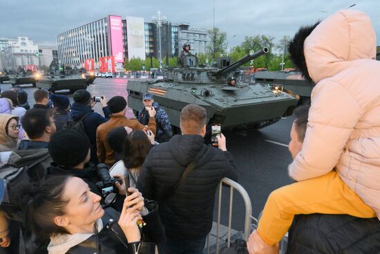 Russia WWII Victory Parade Rehearsal
