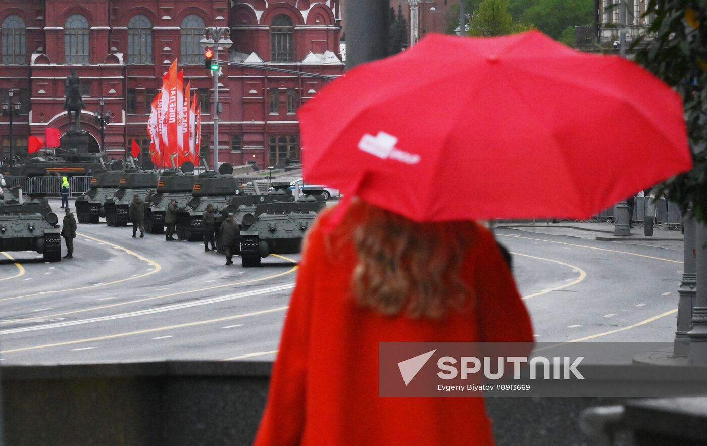 Russia WWII Victory Parade Rehearsal