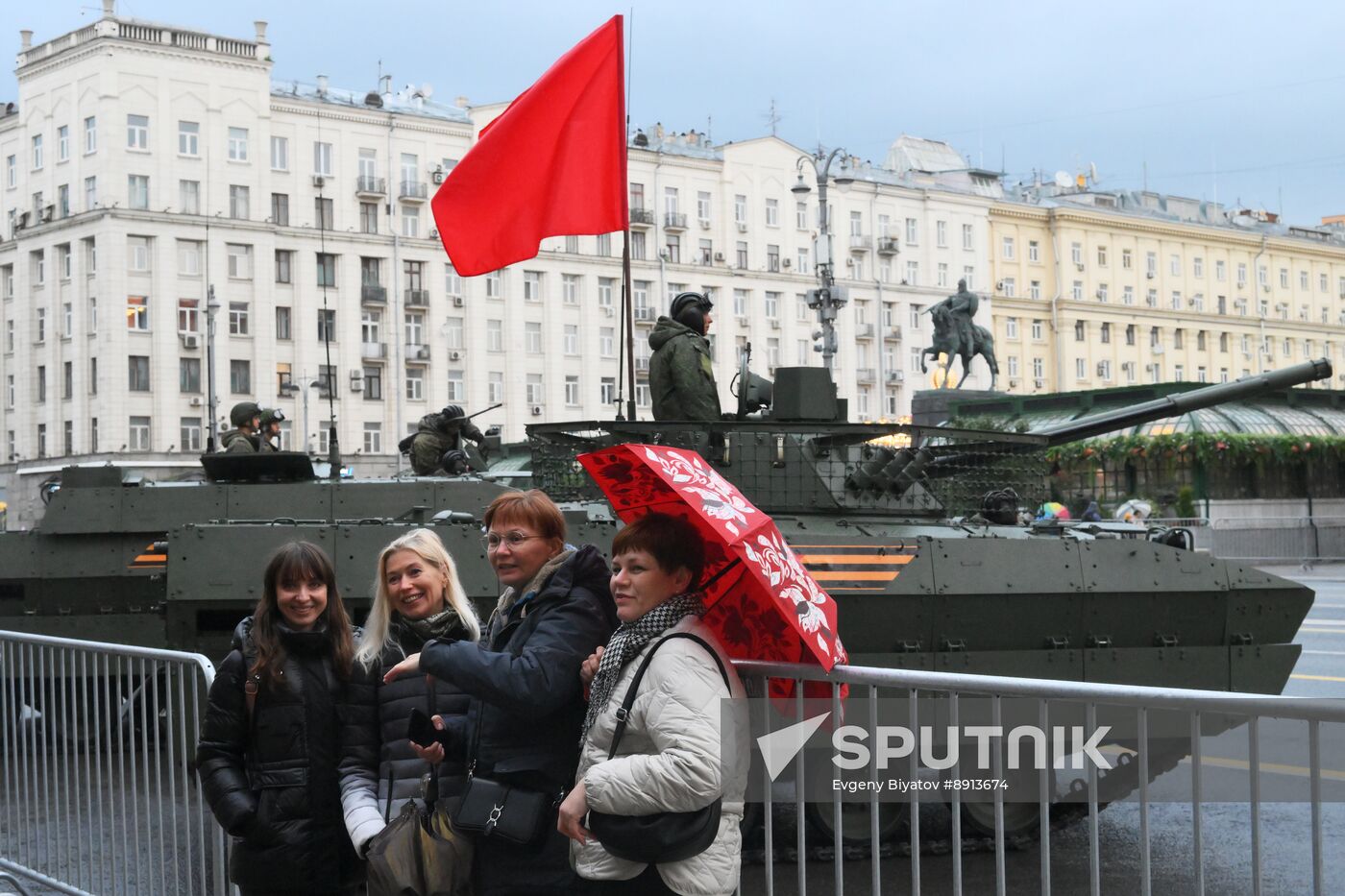 Russia WWII Victory Parade Rehearsal