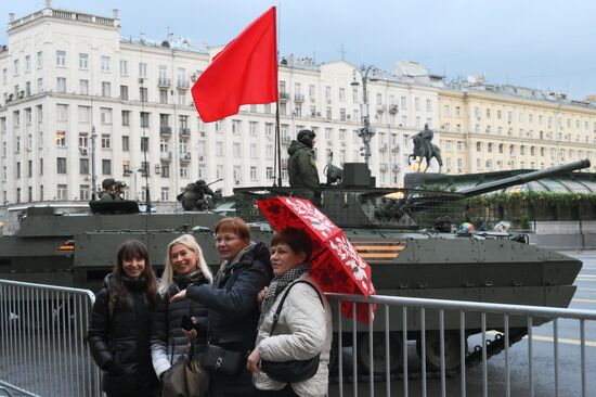Russia WWII Victory Parade Rehearsal