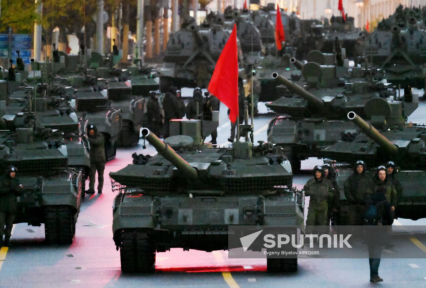 Russia WWII Victory Parade Rehearsal