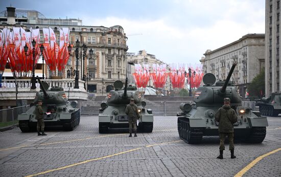 Russia WWII Victory Parade Rehearsal