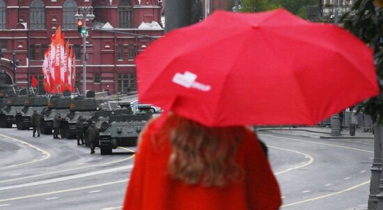 Russia WWII Victory Parade Rehearsal