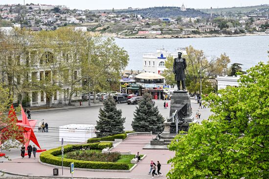 A statue of Pavel Nakhimov in Sevastopol. Location: Russia, Sevastopol. Author: Konstantin Mihalchevskiy/Sputnik. Hero City Sevastopol