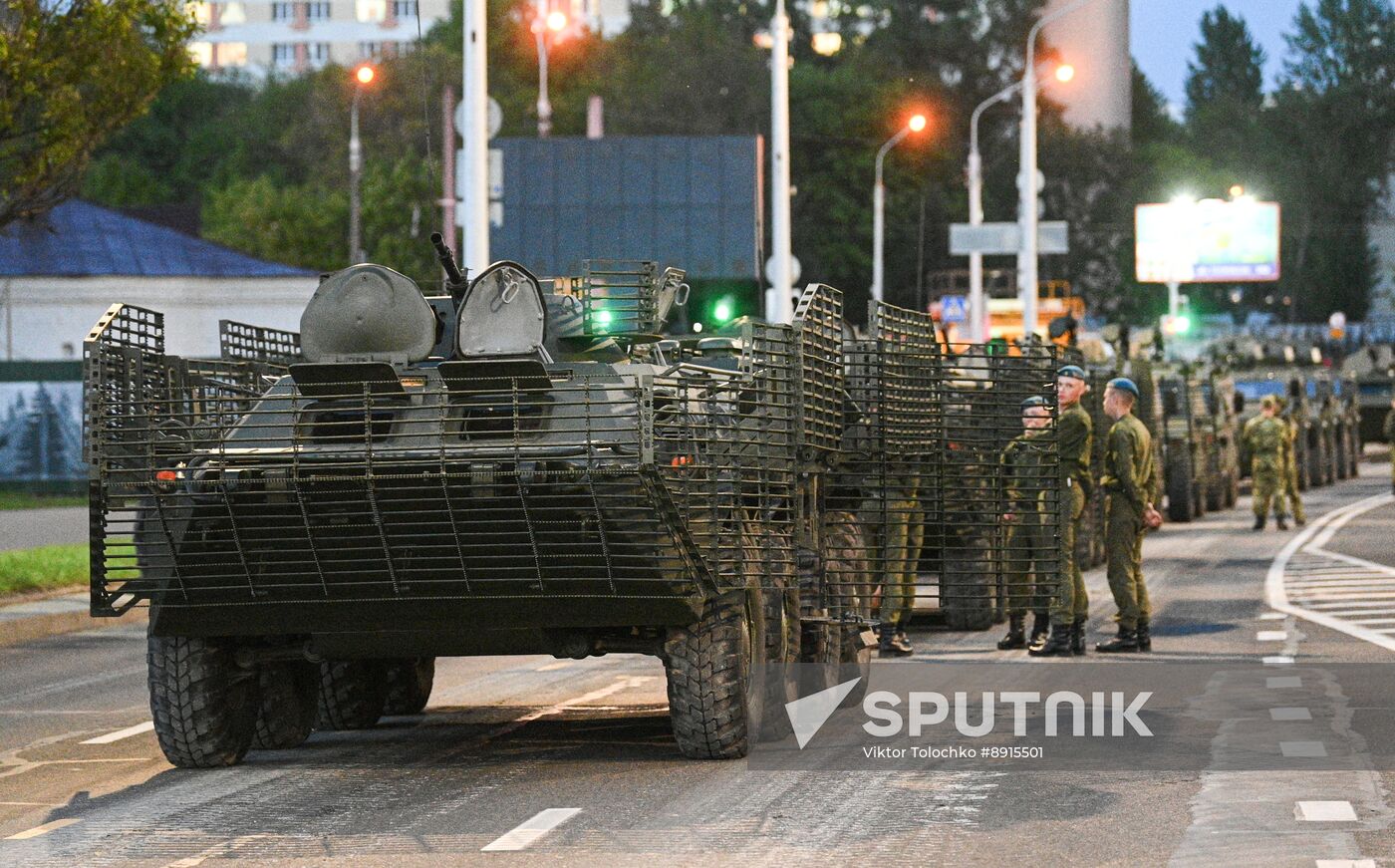 Belarus WWII Victory Day Parade Rehearsal