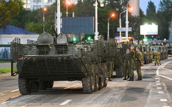 Belarus WWII Victory Day Parade Rehearsal