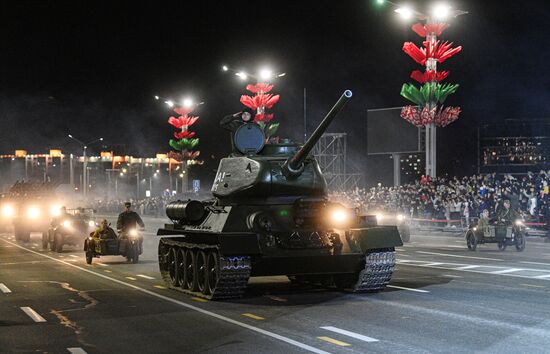 Belarus WWII Victory Day Parade Rehearsal