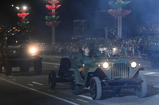 Belarus WWII Victory Day Parade Rehearsal