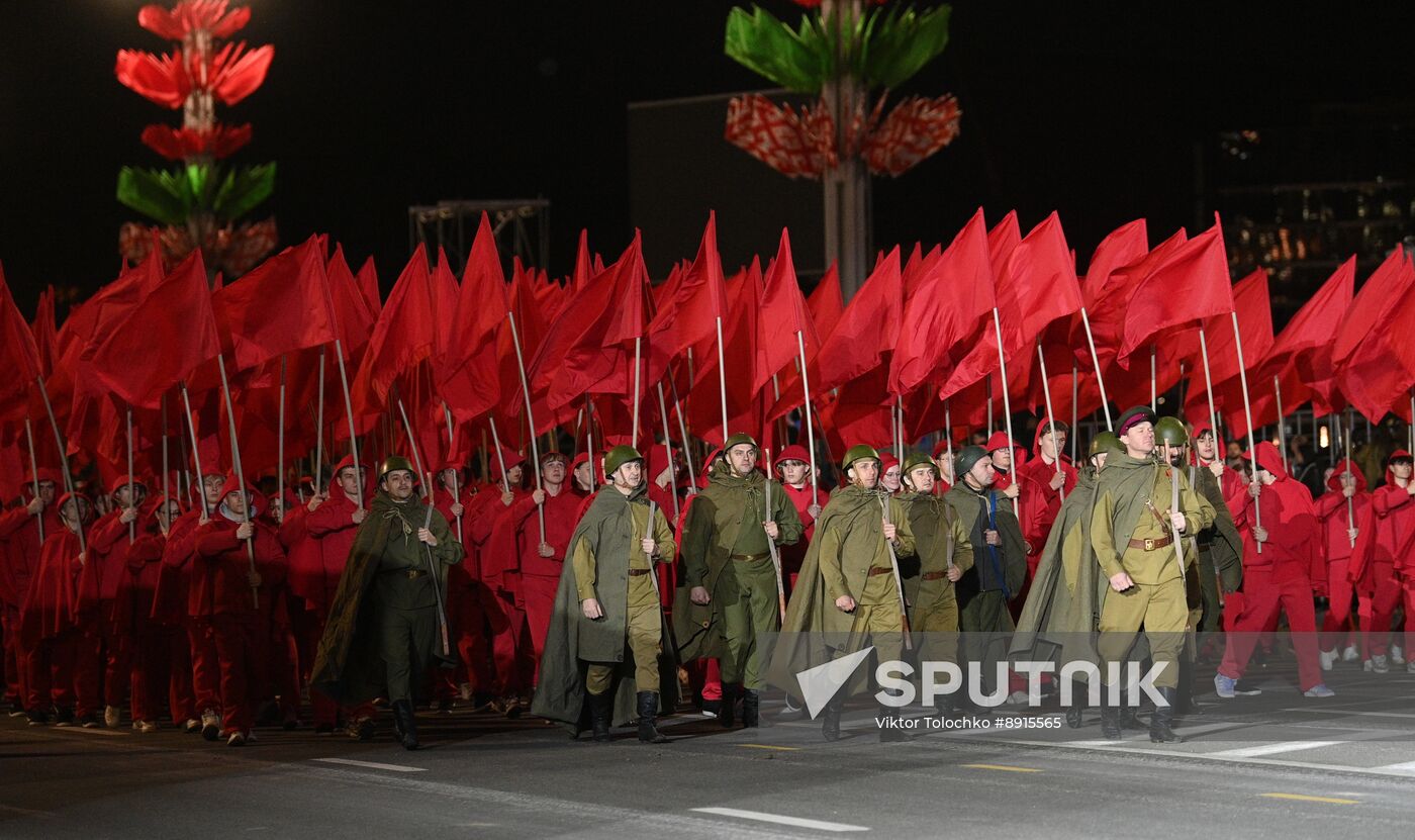 Belarus WWII Victory Day Parade Rehearsal