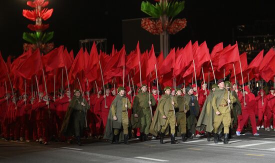 Belarus WWII Victory Day Parade Rehearsal
