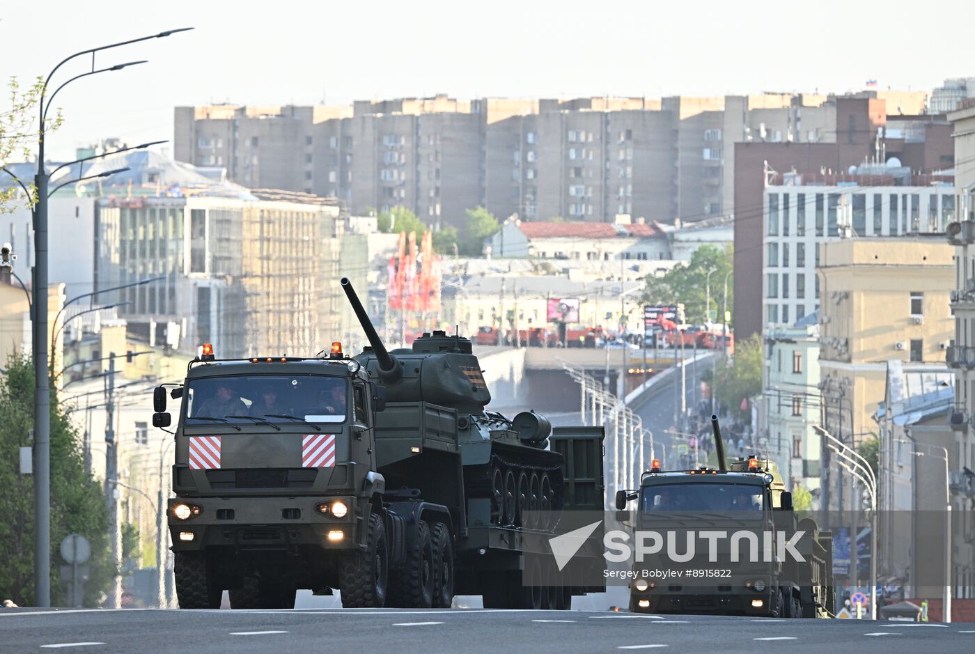 Russia WWII Victory Parade Rehearsal
