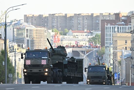 Russia WWII Victory Parade Rehearsal
