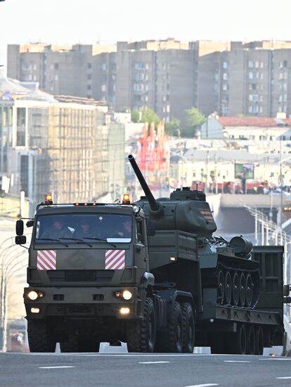 Russia WWII Victory Parade Rehearsal