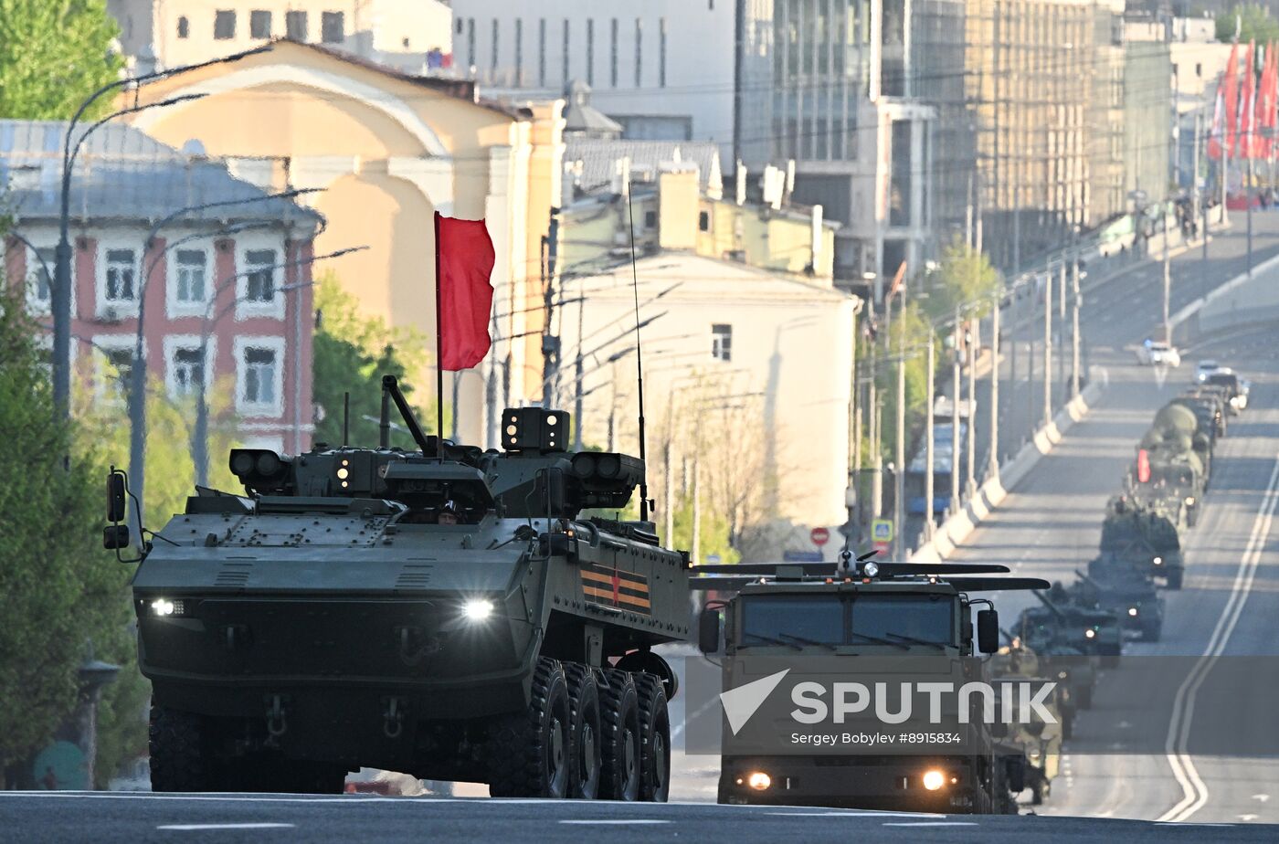 Russia WWII Victory Parade Rehearsal