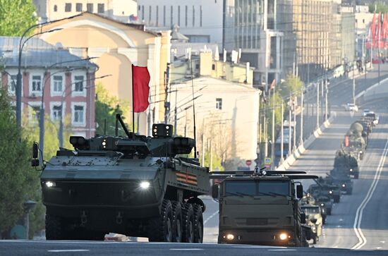 Russia WWII Victory Parade Rehearsal