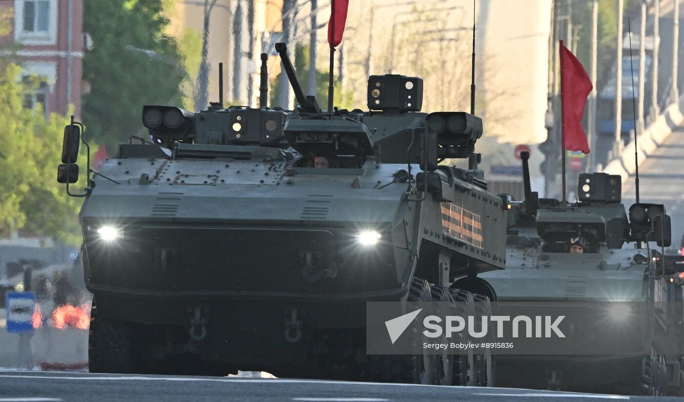 Russia WWII Victory Parade Rehearsal