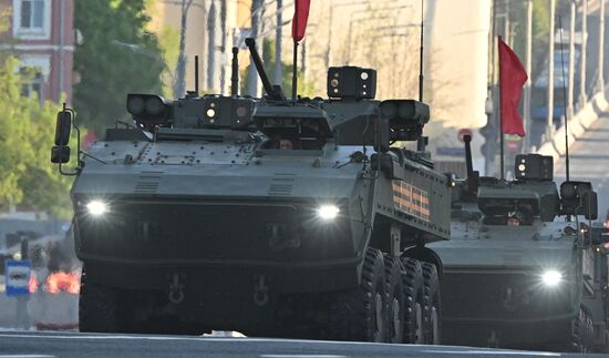 Russia WWII Victory Parade Rehearsal