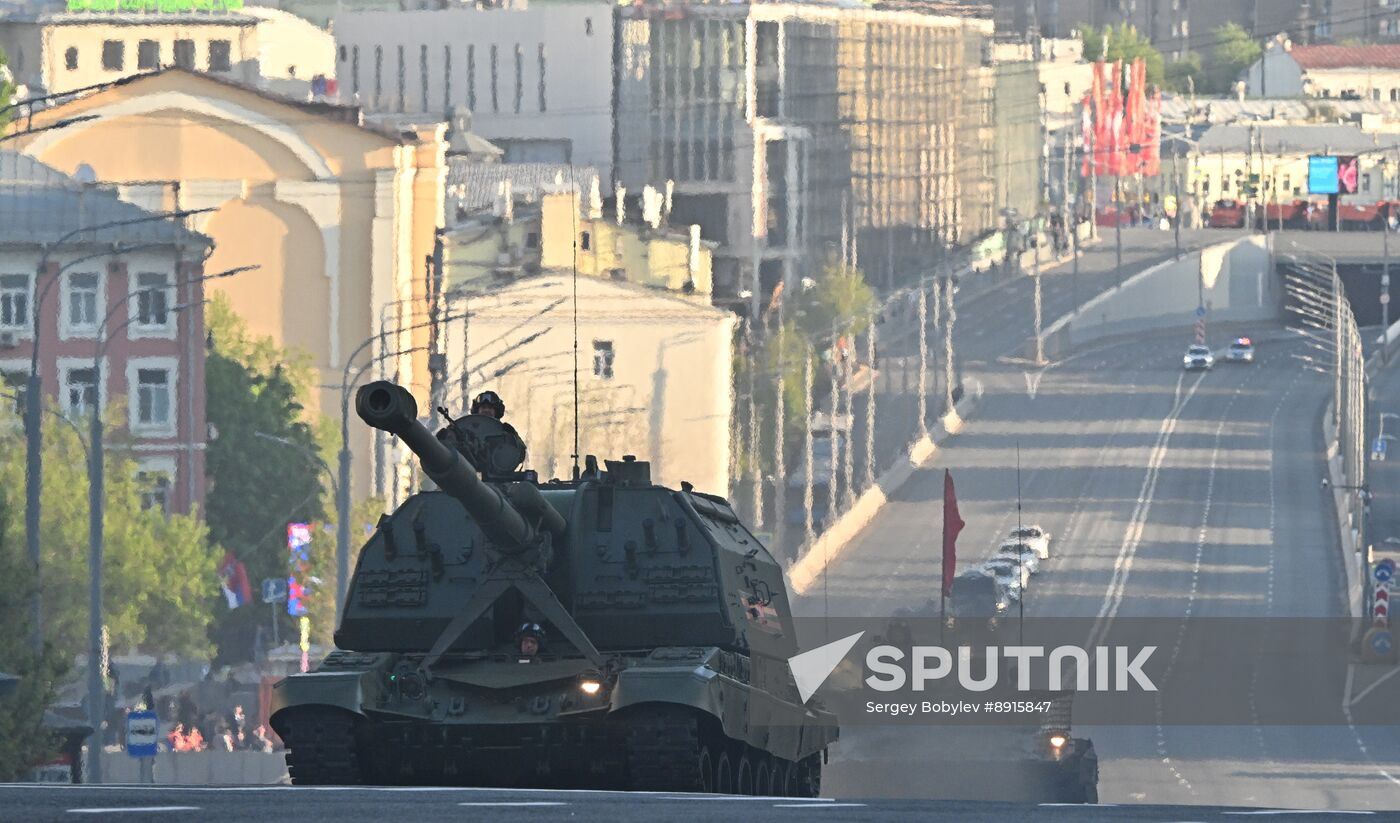 Russia WWII Victory Parade Rehearsal