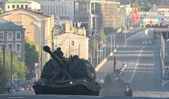 Russia WWII Victory Parade Rehearsal