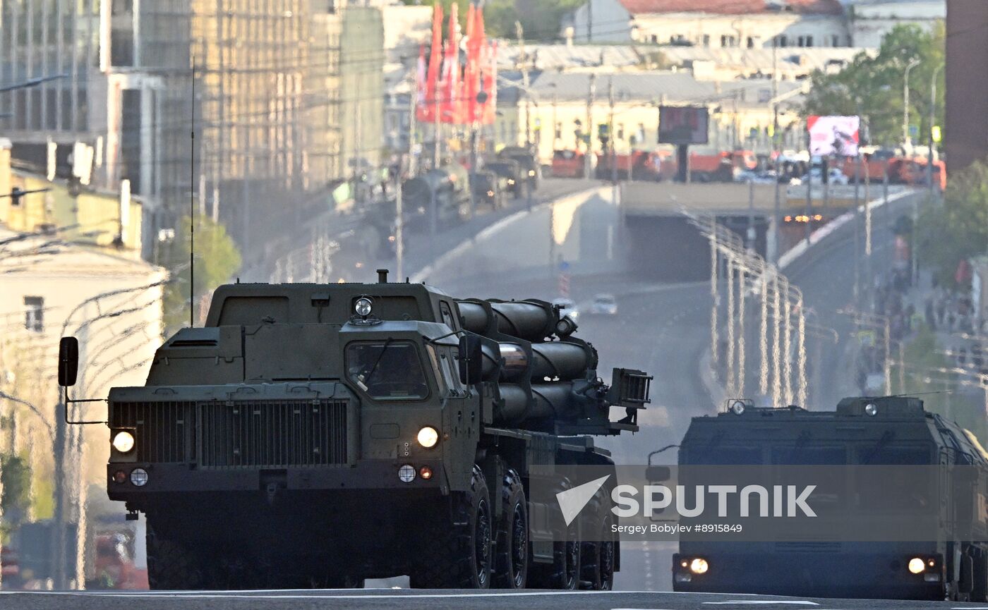 Russia WWII Victory Parade Rehearsal