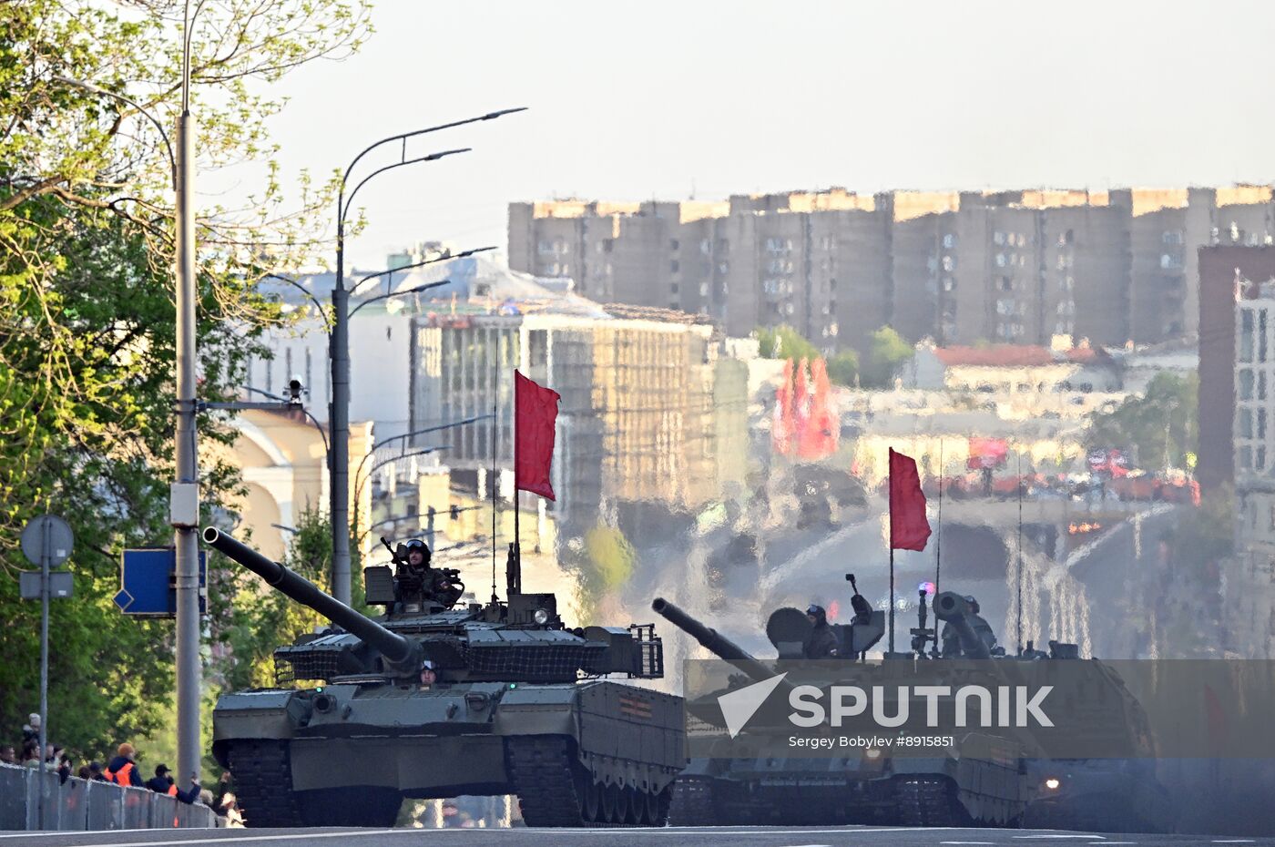 Russia WWII Victory Parade Rehearsal