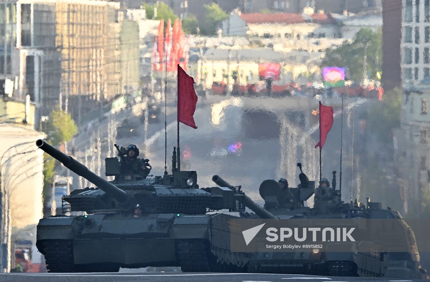 Russia WWII Victory Parade Rehearsal