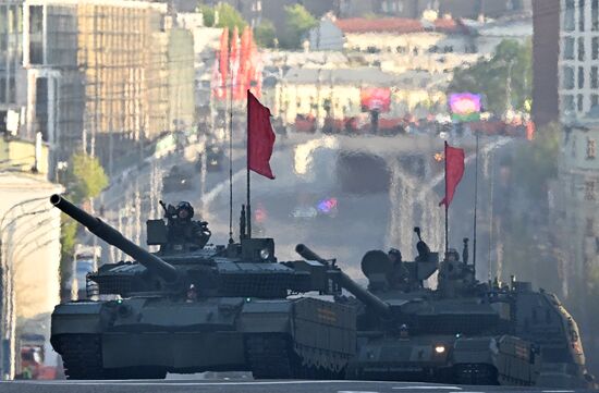 Russia WWII Victory Parade Rehearsal