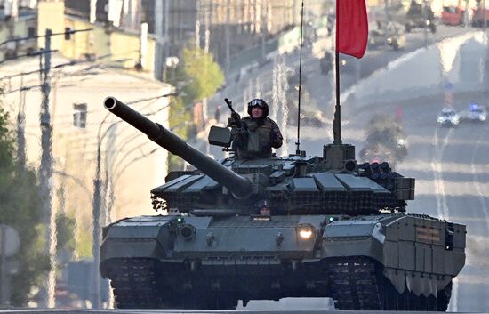 Russia WWII Victory Parade Rehearsal