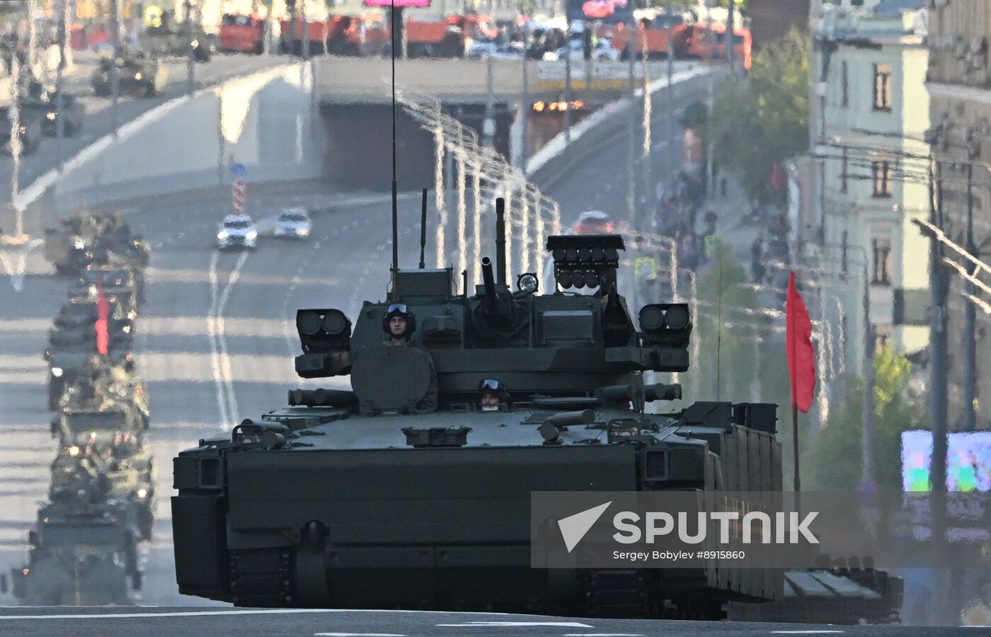 Russia WWII Victory Parade Rehearsal