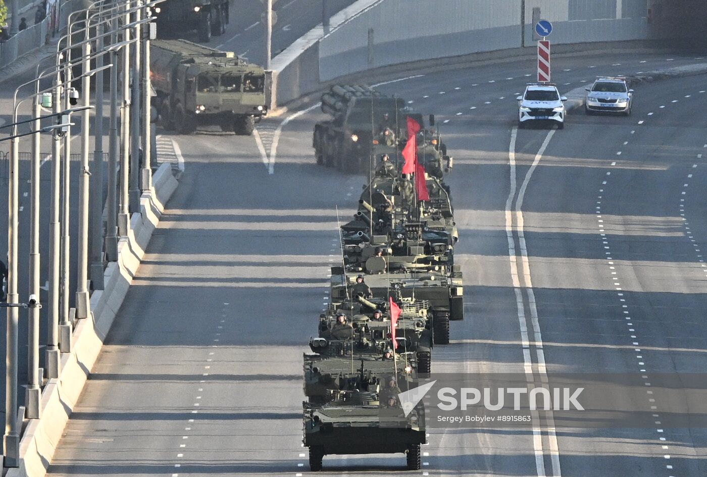 Russia WWII Victory Parade Rehearsal