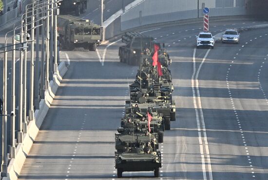 Russia WWII Victory Parade Rehearsal